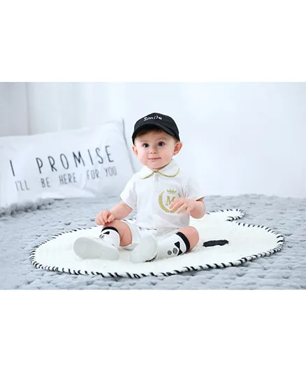 Sugar Sprinkle Organic Cotton Angel Wings  'M for my mamma' Theme Costume - Ivory
