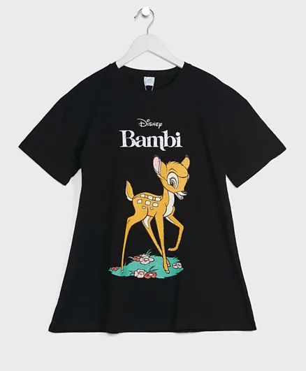 Disney Bambi Fashion T-Shirt - Black