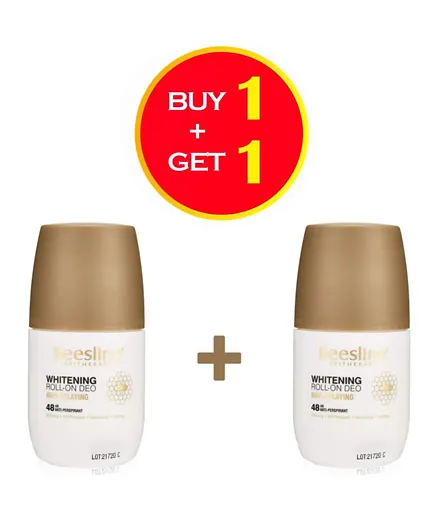 Beesline Whitening Roll-On Deodorant Hair Delaying + 1 Free - 50mL Each