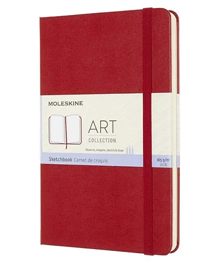 MOLESKINE Art Sketchbook Medium Scarlet Red - Scarlet Red