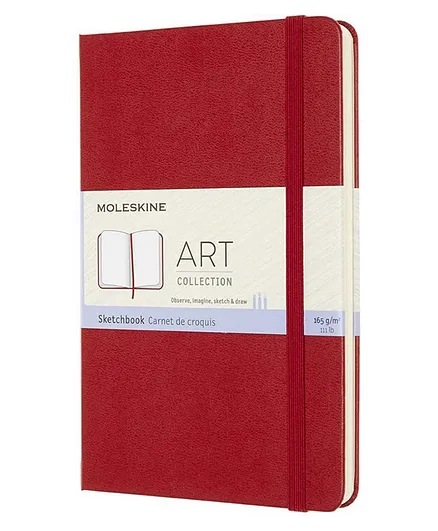 MOLESKINE Art Sketchbook Medium Scarlet Red - Scarlet Red