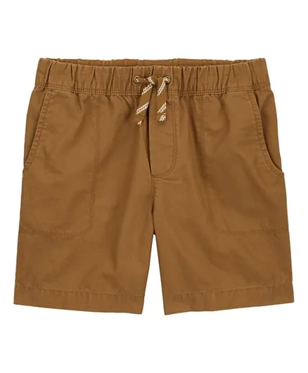 Carter's - Pull-On Canvas Shorts - Brown