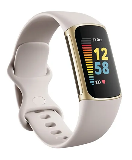 Fitbit Charge 5 Fitness Tracker - Lunar White