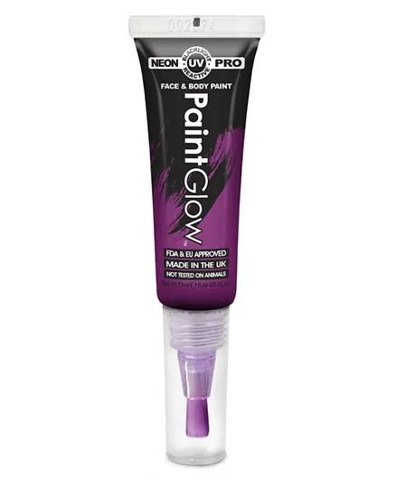 Paintglow UV Face Paint Brush 12 ml -UV Pink