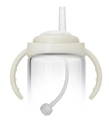 Cherubbbaby Straw Cup Adaptor Pack for Wide Neck Bottles - White