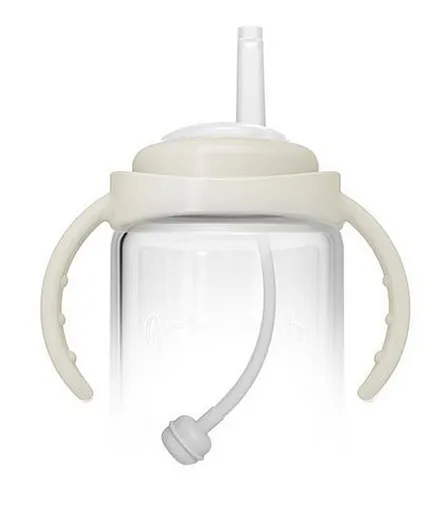 Cherubbbaby Straw Cup Adaptor Pack for Wide Neck Bottles - White