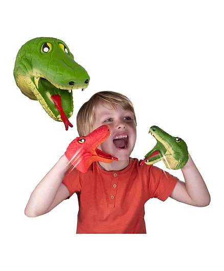 Deluxe Base Snap Attack Snakes Hand Puppet