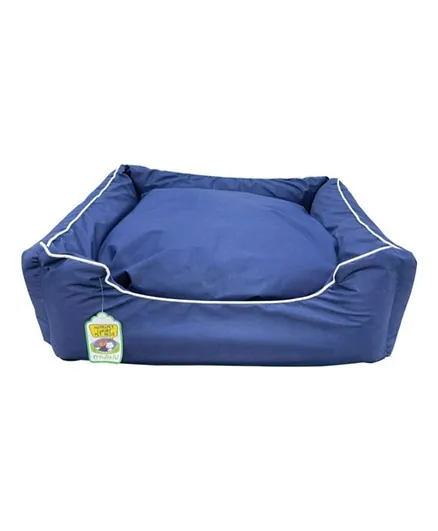 NutraPet Small Water Resistant Lounger Bed - Navy Blue