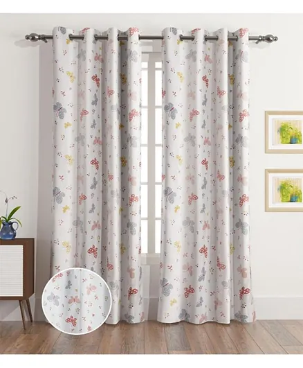 HomeBox Flutterby Fly Away Blackout Curtain Set - 2 Pieces