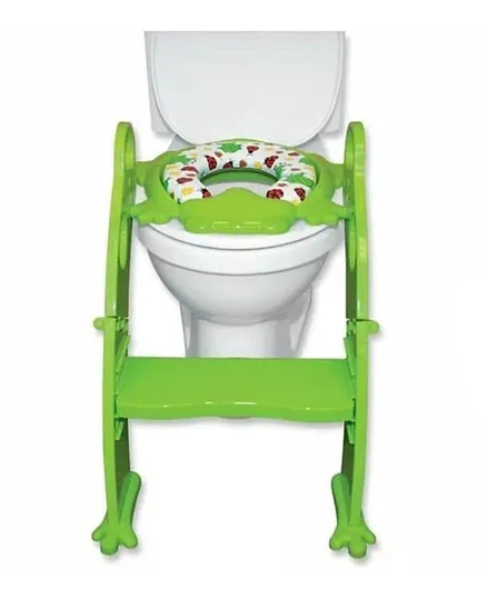 Karibu - Frog shape Cushion  Potty seat with Ladder - Green