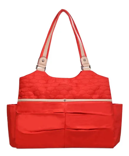 Sunveno Fashion Diaper Tote Bag- Red