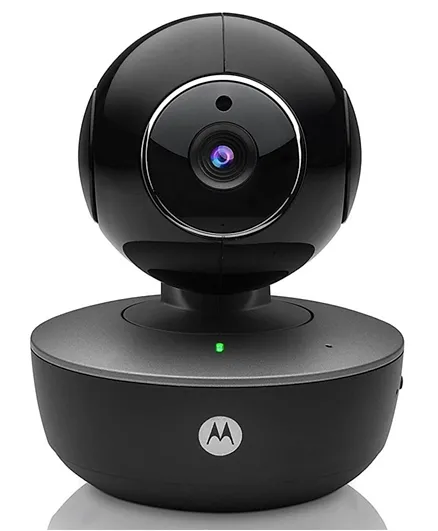 كاميرا مراقبة المنزل الذكية بجودة اتش دي وتتصل بالواي فاي من موتورولا - لون اسود