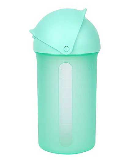 Boon Swig Silicone Straw Bottle Mint- 270ml