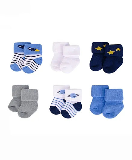 Hudson Childrenswear 6 Pack Ankle Length Socks - Multicolor