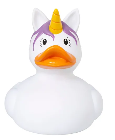 Lilalu XXL Unicorn Rubber Duck Bath Toy - White