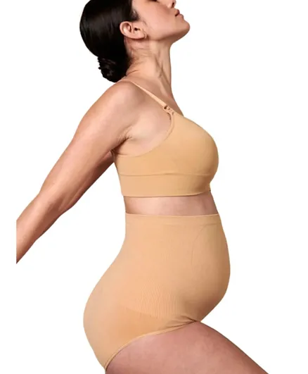 مامبس آند بامبس بلانكي سراويل داعمة للبطن فوق الحمل بدون خياطة - لون البشرة