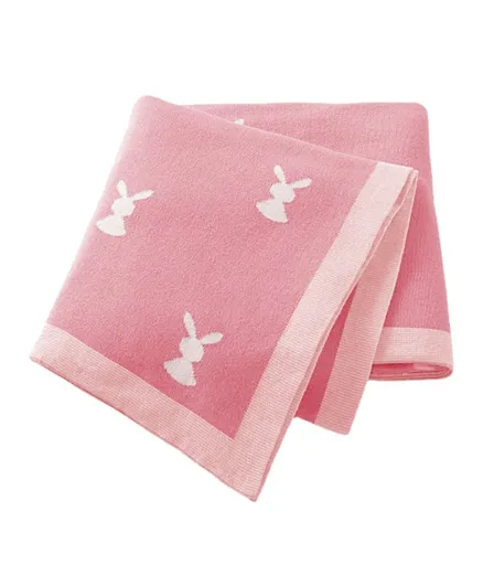 Star Babies Baby Cotton Knitted Blanket - Pink