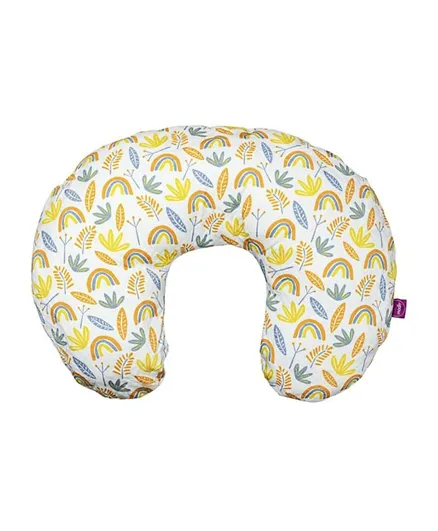 Moon Portable Nursing Breast Feeding Baby Support Pillow Cushion  With Washable Zippered Cover - Rainbow