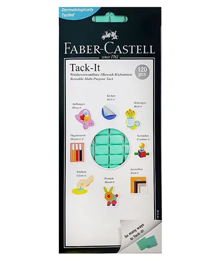 Faber Castell Tack It Reusable Adhesives - 120 Pieces