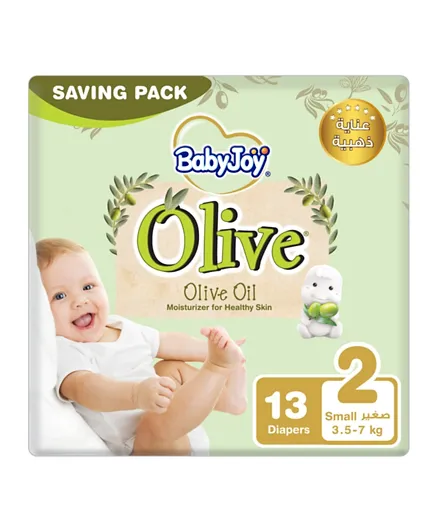BabyJoy Olive Saving Pack Diapers Small Size 2 - 13 Pieces