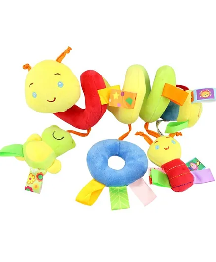 Happy Monkey Hanging Plush Soft Toy Rattle Pack of 1 - Snail