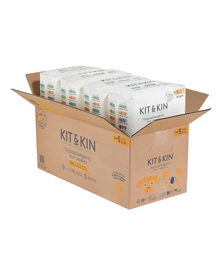 KIT & KIN Hypoallergenic Eco Nappies Size 5 - 20 Pieces