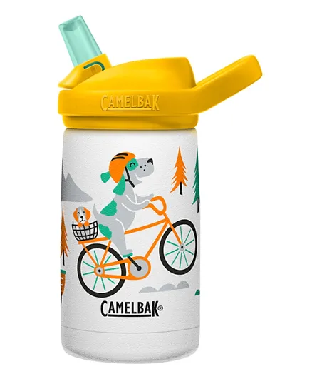 CamelBak Biking Dogs Eddy  Vacuum Insulated Stainless Steel Kids Water Bottle - 355mL