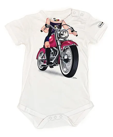 Just Kids Brands Add A Kid Short Sleeves Romper - Fat Girl Biker