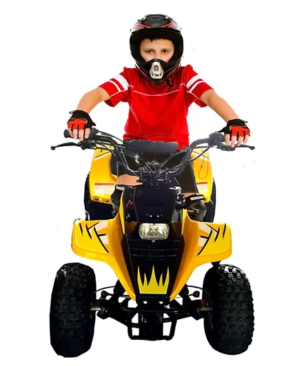 Myts Meta X Off-Road Four Wheeler  125 Cc Fully Automatic  ATV Quad Bike For Kids - Yellow