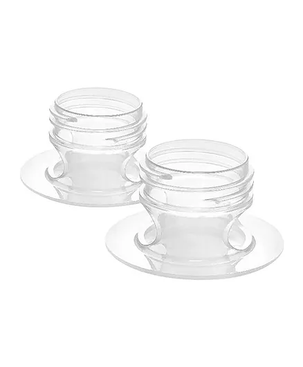 Lansinoh Breast Pump Adapters, Compatible with Most Pumps, Direct Pump-Into-Bag, 2 Pieces