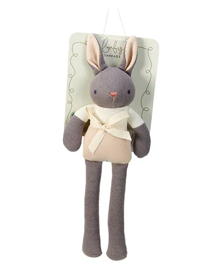 ThreadBear Design Baby Bunny Doll Grey - 35cm