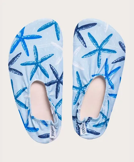 كويغا سن وير أحذية البركة المطبوعة بنجوم البحر - أزرق