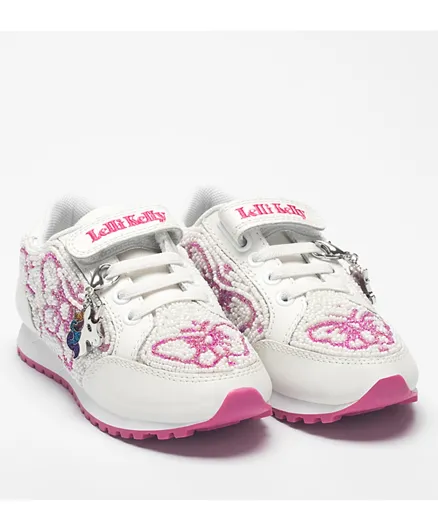 ليلي كيلي حذاء سنيكرز برينسيبيسا - أبيض ووردي