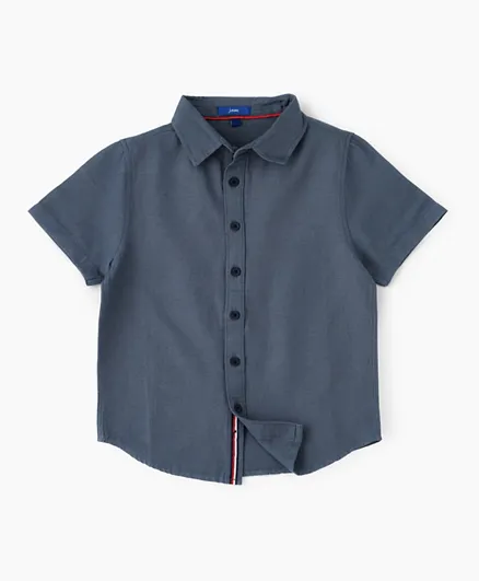 Jam Woven Plain Shirt - Dark Blue