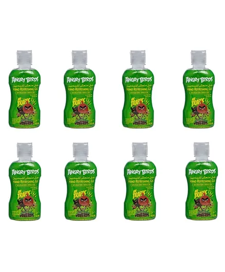 Angry Birds Hand Sanitizer No Alcohol  Green Pack of 8 - 60mL