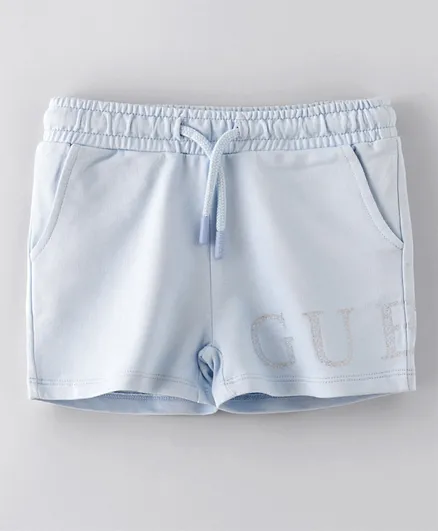 Guess Kids Baby Terry Shorts - Light Blue