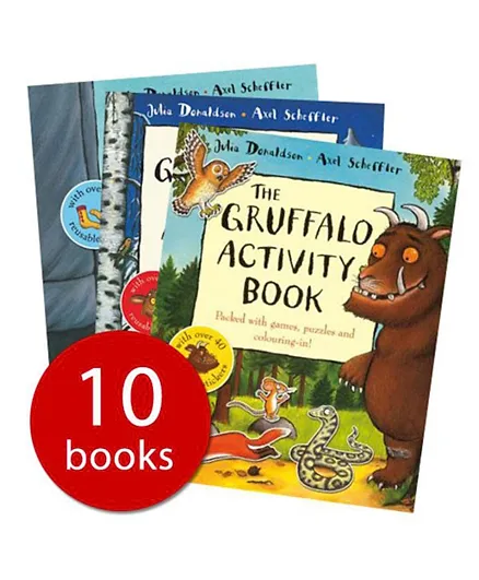 The Gruffalo Activity Book 10 Books - Multi Colour