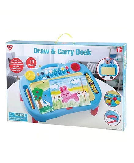 Playgo Multicolor Playgo Draw & Carry Desk - 19 Pieces