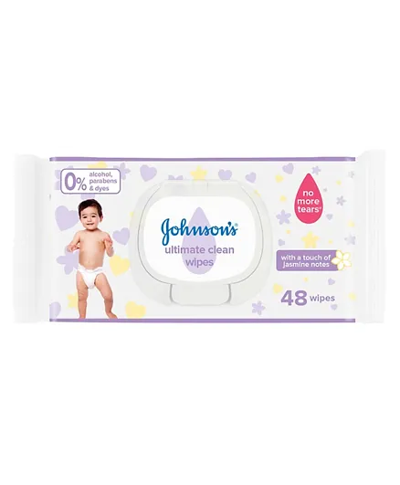 Johnson''s Baby Ultimate Clean Pack Of 48 Wipes