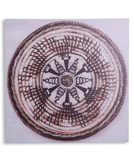 PAN Home Mandala Tribal Canvas Art - Brown