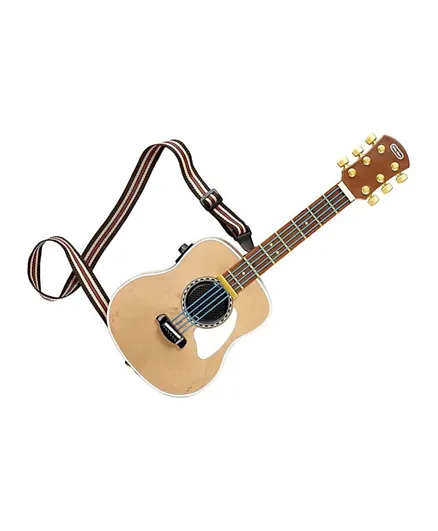 Little Tikes My Real Jam Acoustic Toy Guitar with Strap & Case - Beige