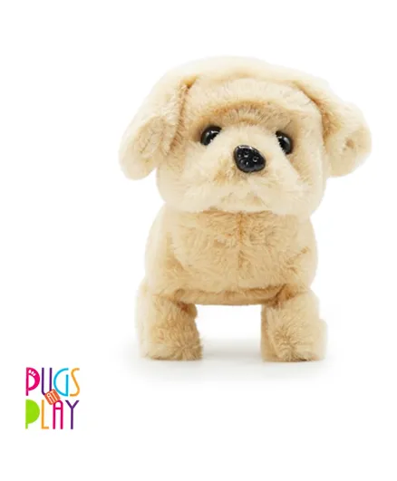 PUGS AT PLAY Furry Friends Goldie Plush Toy - 16.5 cm