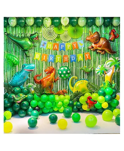 Brain Giggles Dinosaur Theme Birthday Decoration Kit - 89 Pieces