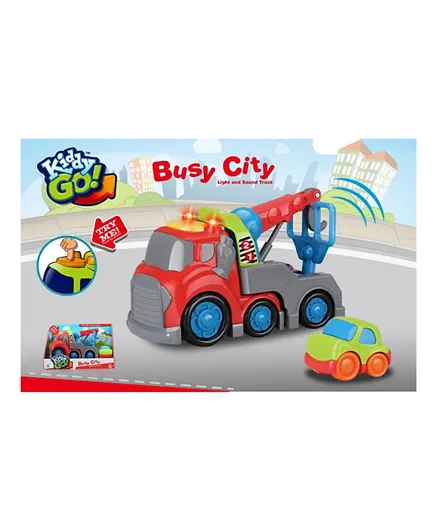 Kiddy Free Wheel Recovery Truck With Lights & Sound - 19cm