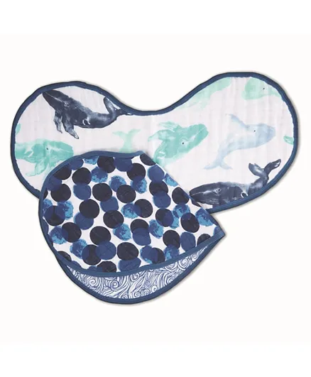 Aden + Anais  Classic Burpy Bibs Pack of 2 - Seafaring