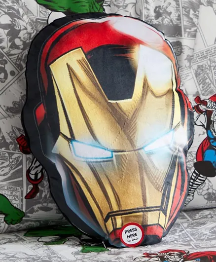 HomeBox Avengers Iron Man Shaped Cushion with LED