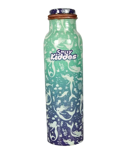 زجاجة ماء نحاسية سمايلي كيدوس ستار سيرين ميرميد - 900 مل