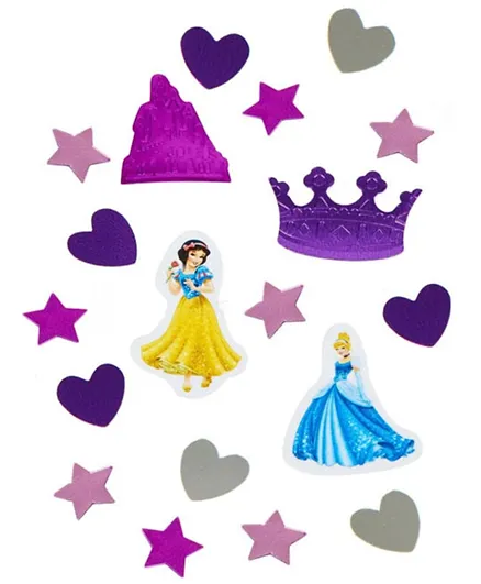 Amscan Princess Sparkle Pack of 3 Confetti - Multicolour