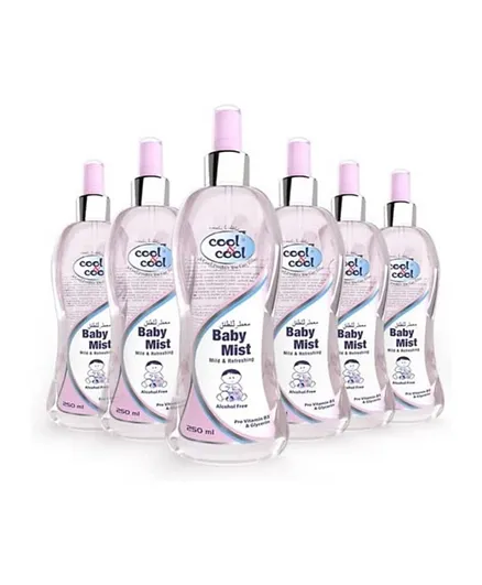 Cool & Cool Baby Mist Pink Pack of 6 - 250 ml
