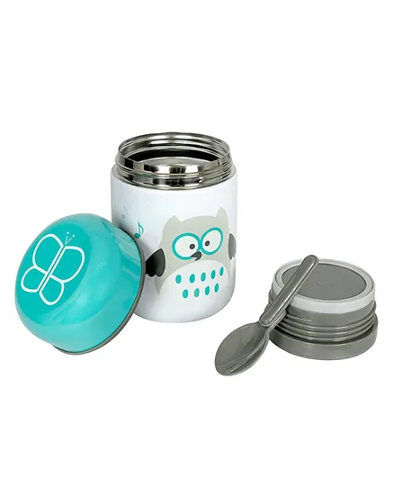 BBLUV Food Thermal Food Container with Spoon and Bowl -Aqua